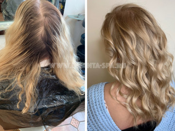 Модное мелирование волос 2021 фото до и после